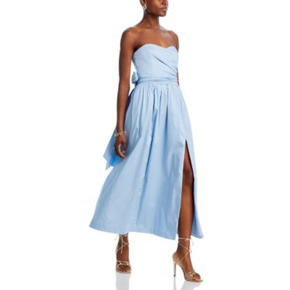 NWT light blue midi dress with bow